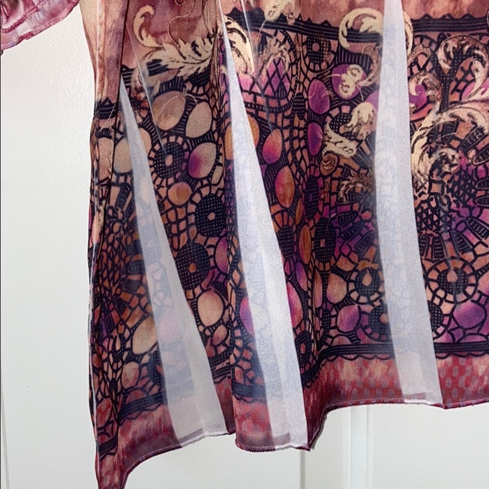 Lane Bryant Blouse - Semi Sheer W/Array Of Colors - image 5